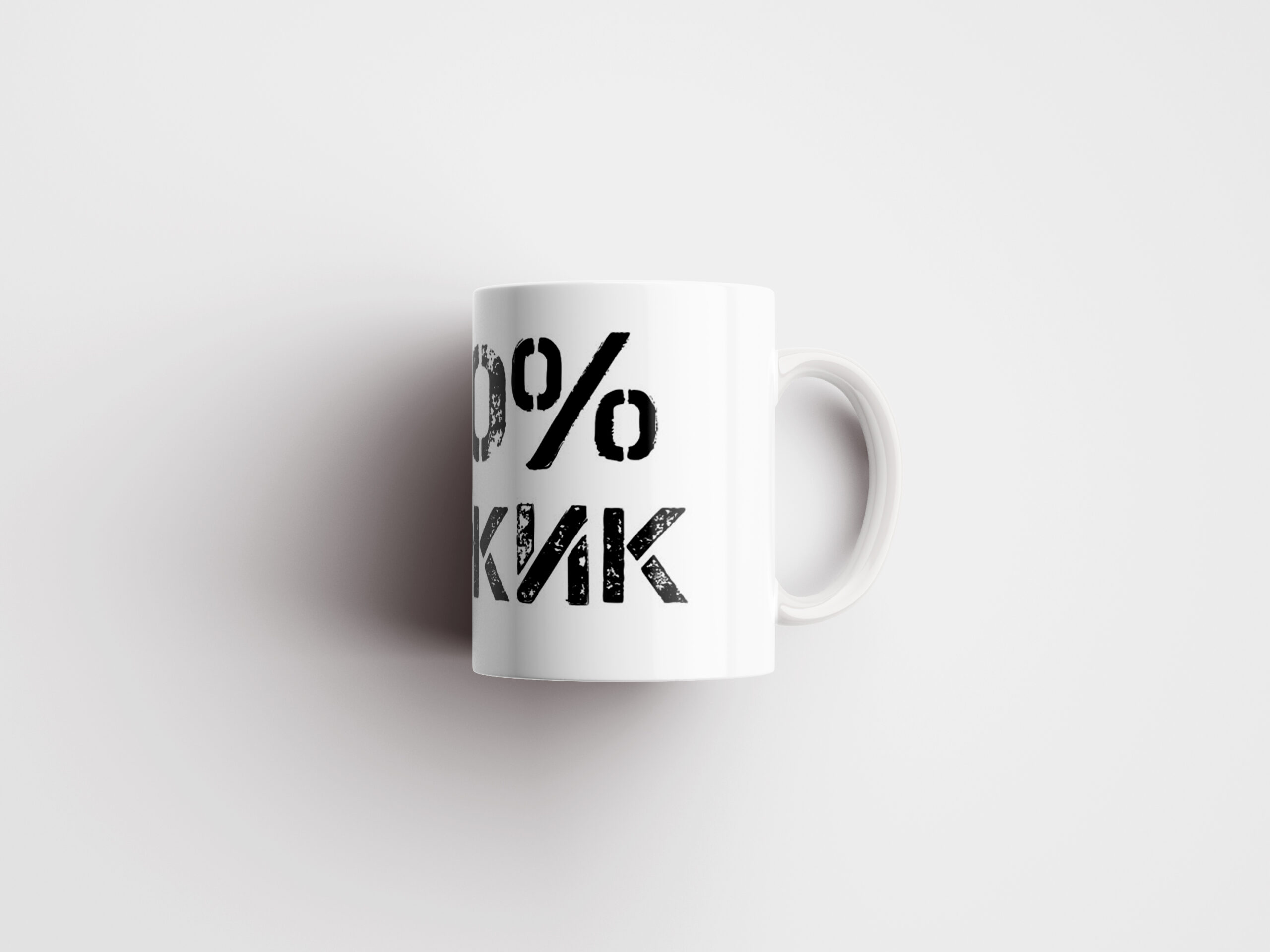 Кружка 100% мужик - персонализированный подарок в Эстонии - kingit.ee
